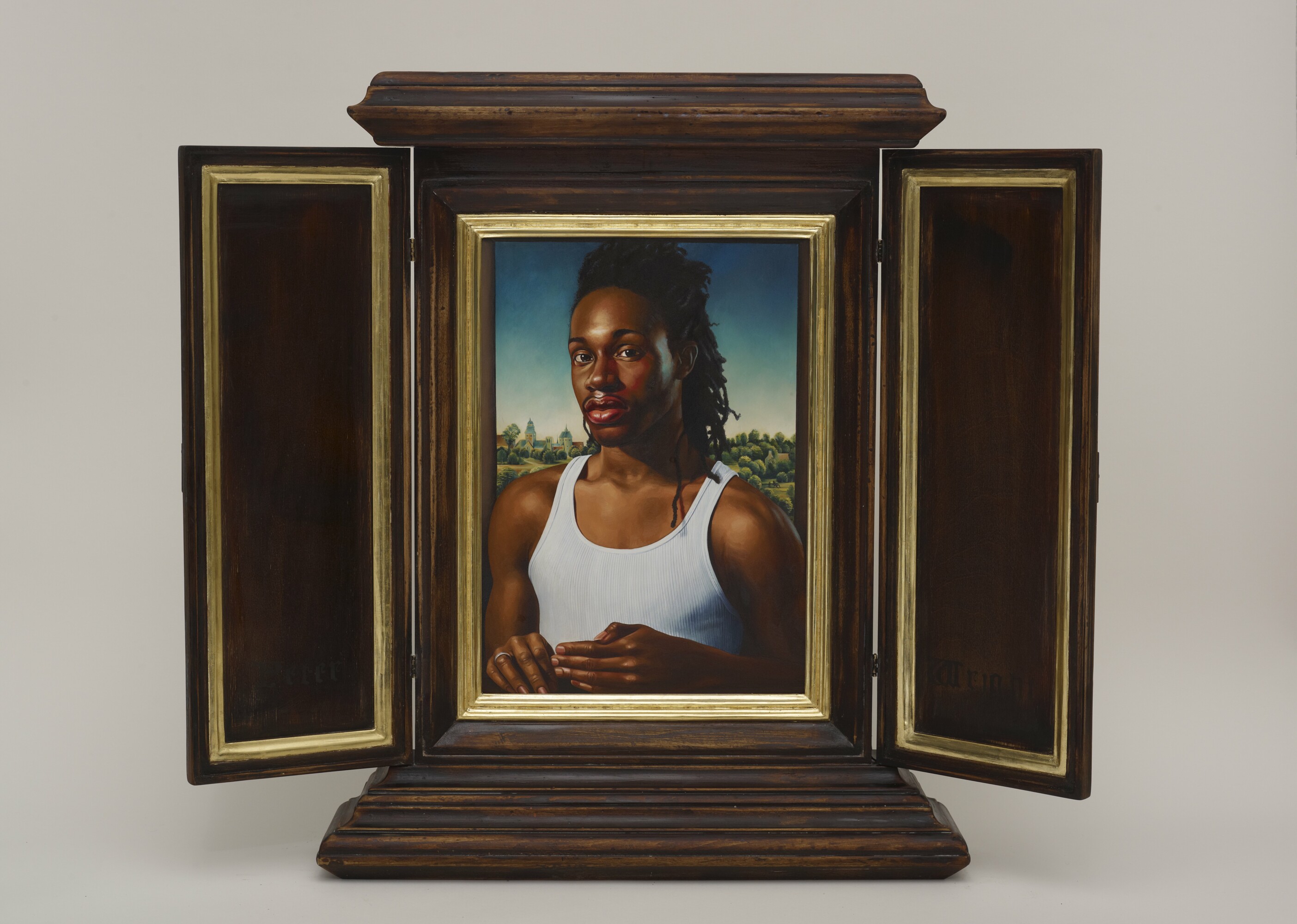 kehindewiley_a new republic_After Memling’s Portrait of a Man in a Red Hat