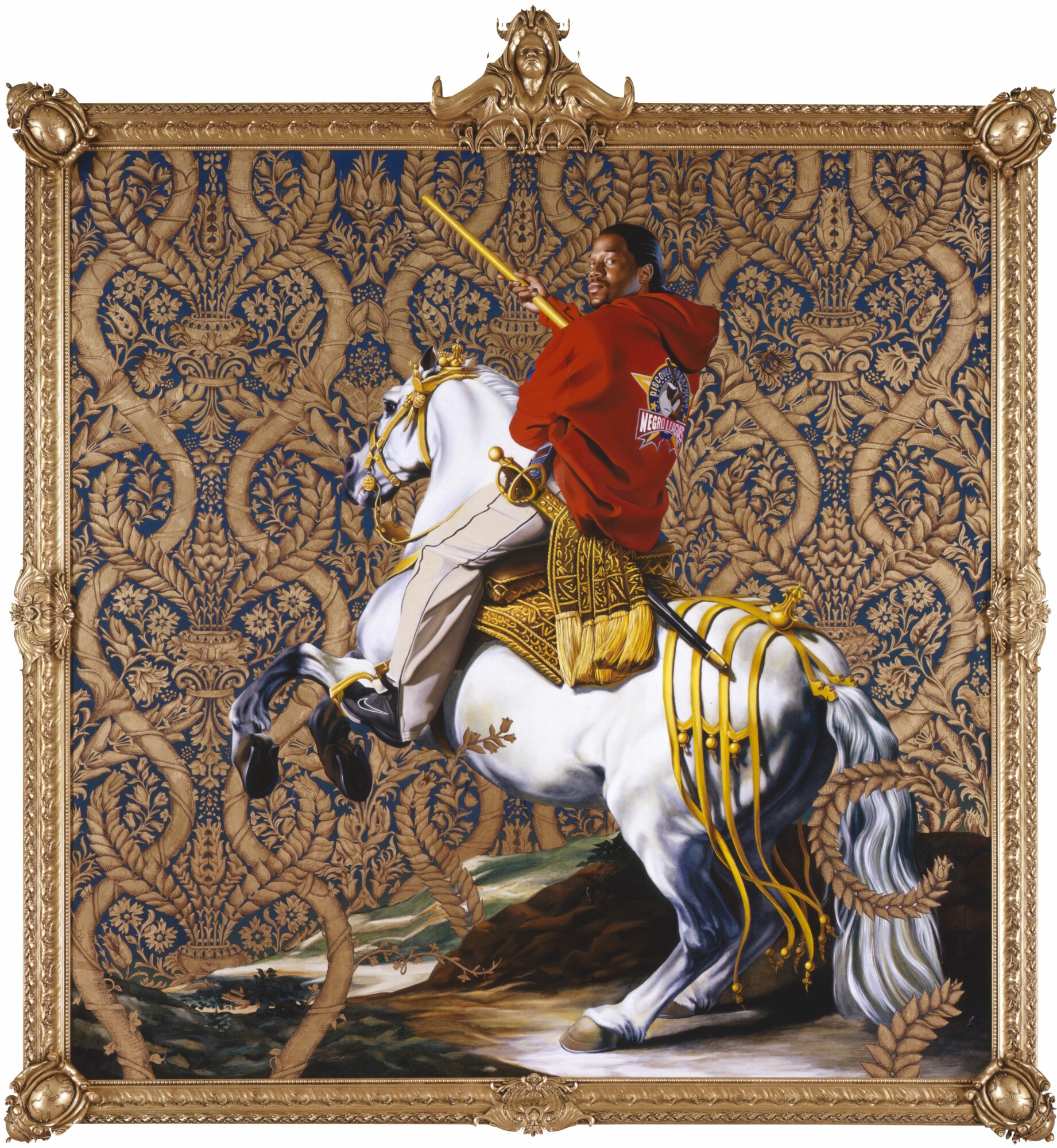 kehindewiley_a new republic_Equestrian Portrait of the Count-Duke Olivares