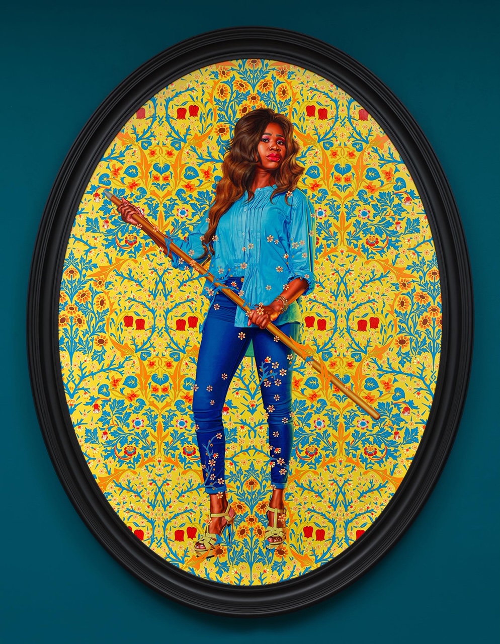 kehindewiley_the yellow wallpaper_Portrait of Dorinda Essah