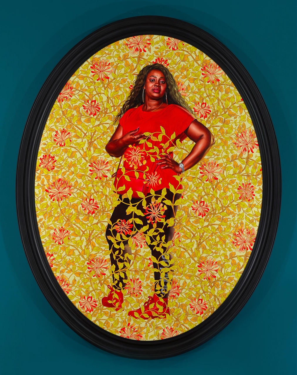 kehindewiley_the yellow wallpaper_Portrait of Quannah Noble