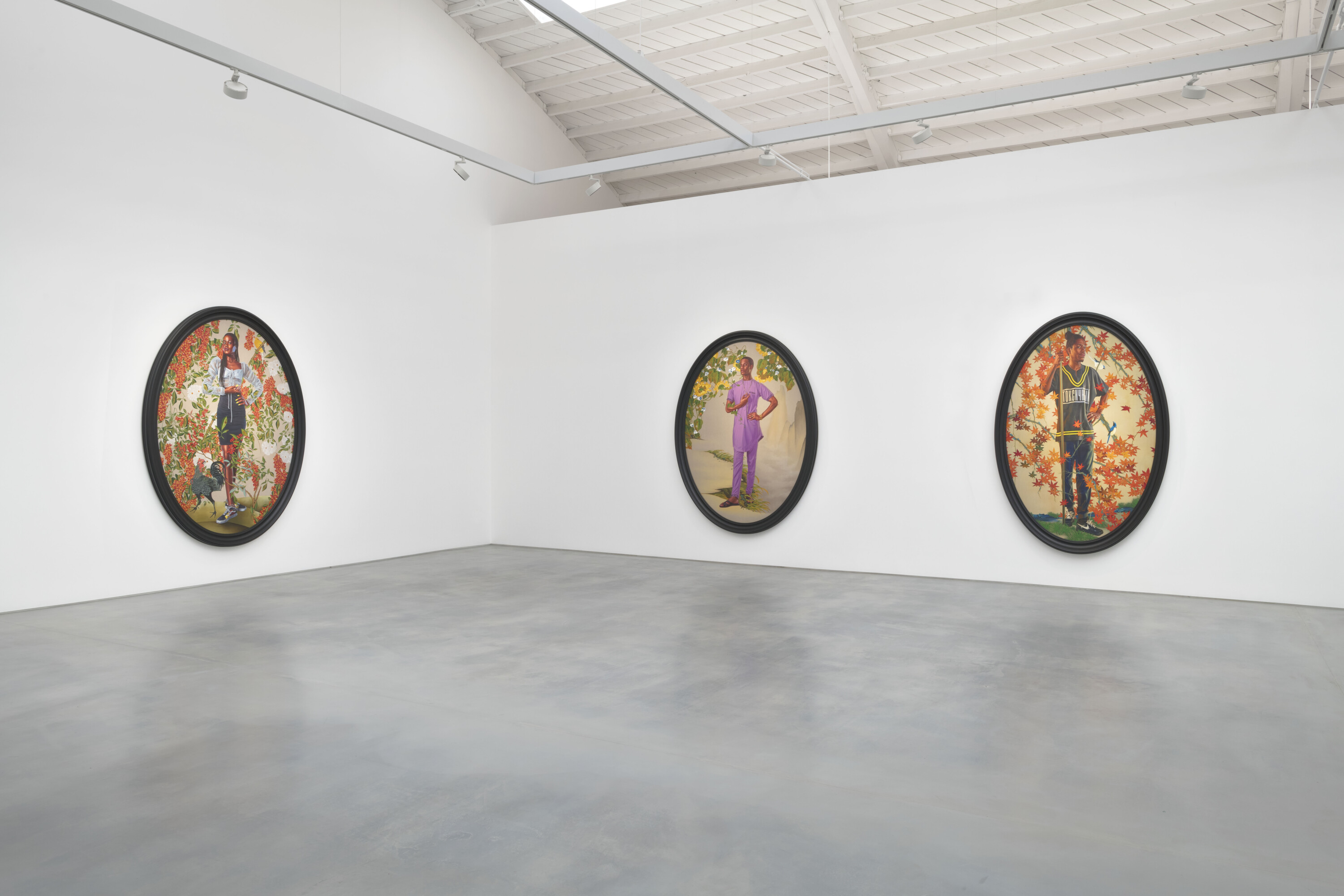 KehindeWiley_ColorfulRealm_Installation View 1_Courtesy of RobertsProjects__Photo Robert Wedemyer